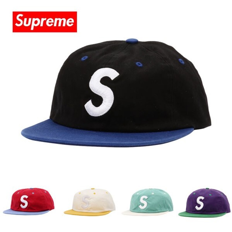 シュプリーム キャップ Supreme 帽子 WASHED S LOGO 6-PANEL