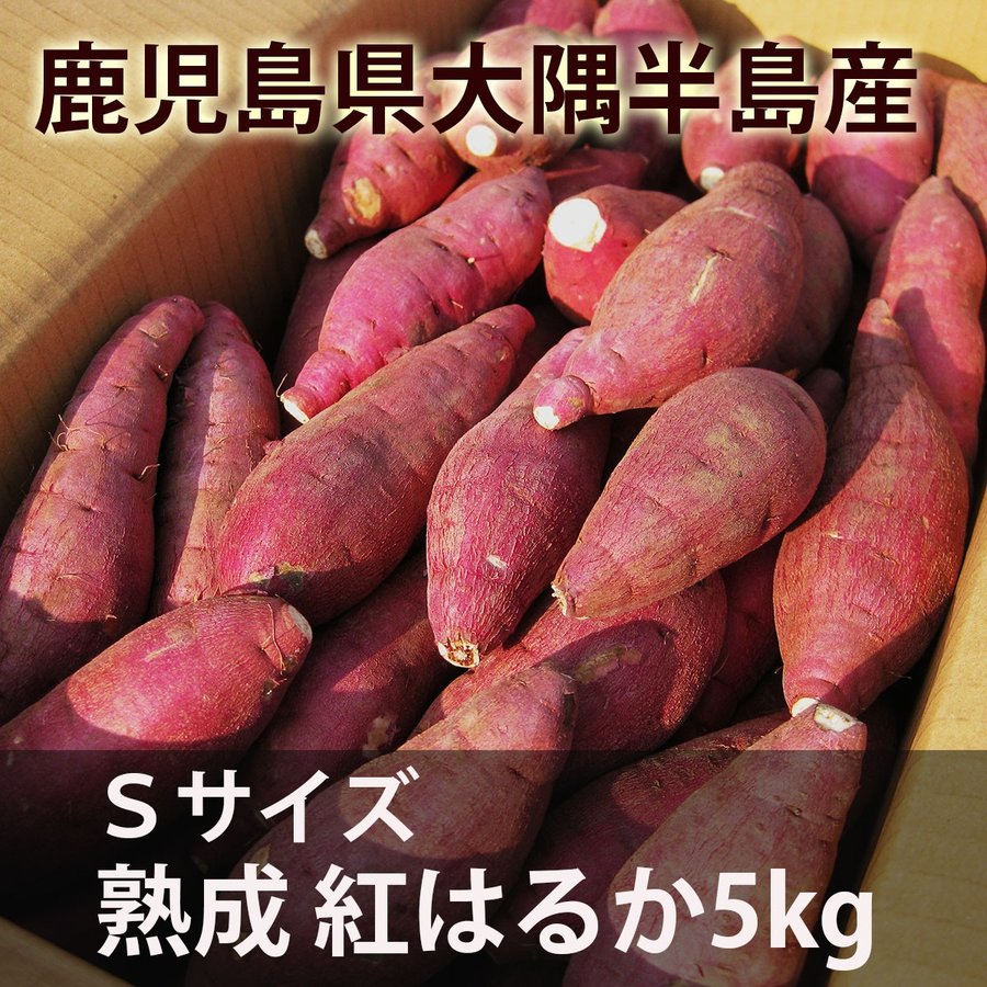 鹿児島のさつまいも「べにはるか」５kg Sサイズ 熟成 紅はるか