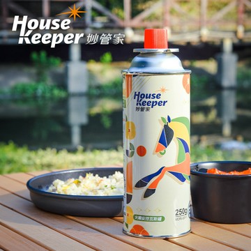 【妙管家】火順安控通用瓦斯罐250g 好運奔馳版 (大容量防爆CRV卡式罐 戶外露營野炊瓦斯瓶)