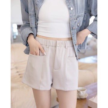 【初秋新品】HS 甜美日常短褲 杏色