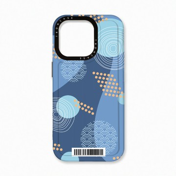 iPhone 16 Pro 殼 TRON IPhone 16 Pro 日系和風圓點海波系列  載具 太空殼 透黑款 手機殼