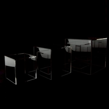 方形五面透明壓克力展示箱(3種尺寸) #0406 #0407 #0408