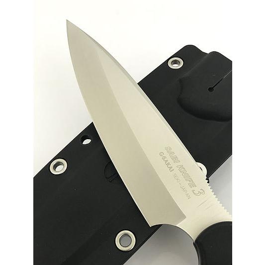 Gサカイ ジーサカイ　サビナイフ3  NEW SABI KNIFE サバキ４寸５分　ザイテル　ブラック