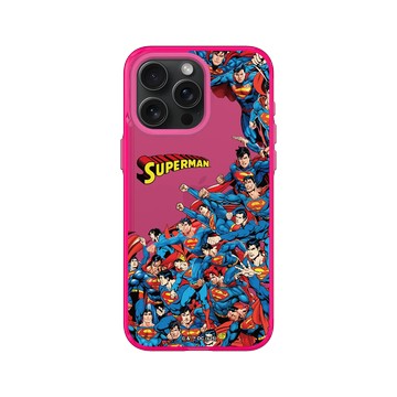 iPhone 15 Pro Max Clear 粉漾桃 - Superman - Superman-氪星戰隊