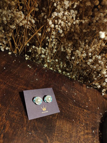 CreamyWhite_William&Feb.聯名耳環(耳夾)_Swarovski_海洋珍珠款