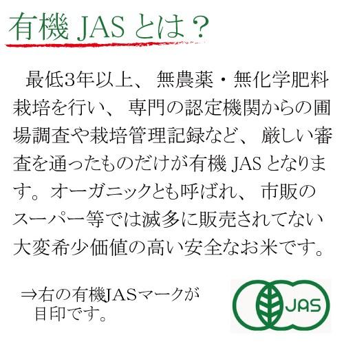 令和4年産 オーガニック 有機玄米 ２キロ 無農薬　有機JAS