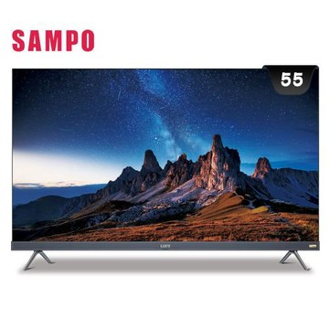 【含基本安裝】SAMPO 聲寶 QM-55AIQ3220 55吋 QLED 聯網電視120Hz 量子點 含視訊盒MT-320