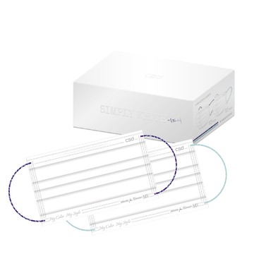 【蝦皮直營】CSD 中衛醫療口罩-成人平面- Simply White 2025-初語綠、心語紫(30片/盒)