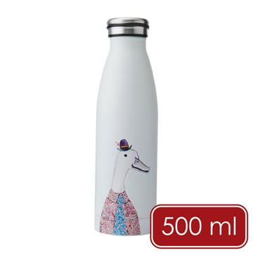 Mikasa Dinnerware 美國 Tipperleyhill雙層彩繪保溫瓶(紳士鴨500ml) / 保溫杯 水壺 水瓶 環保杯 隨行杯 手繪風