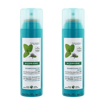 KLORANE 涼感淨化乾洗髮150ml(2入組)