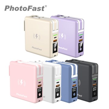 photofast muticharge多功能五合一行動電源 萬用充 磁吸無線充電 10000mah