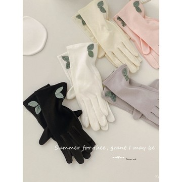 🔥臺灣出貨🔥【90%好評率】防曬手套女夏季戶外短款司機騎電動車棉布觸屏春秋天薄款開車騎行 F9N8