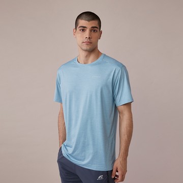 GIORDANO 男裝吸濕排汗冰涼感上衣 - 16 淺藍