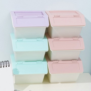 掀蓋收納盒 斜口收納盒 可疊加桌面收納盒 工具飾品收納整理盒 迷你工具箱 贈品禮品 A6143