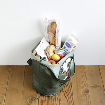 換洗輕鬆 可折疊 加厚大容量 日本雜誌附錄 snoopy 史努比折疊購物袋 托特包 環保袋 單肩包