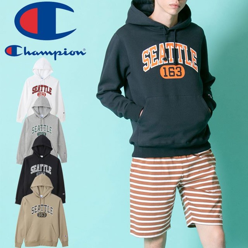 チャンピオン Champion メンズ レディース パーカー フーデッドスウェットシャツ プルオーバー スウェット トップス フーディ アパレル 長袖 服 C3 V104 白 黒 通販 Lineポイント最大0 5 Get Lineショッピング