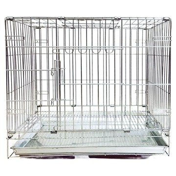 無牌 摺疊單門線籠固定底網 堅固耐用 方便收納  2尺  1個  銀色