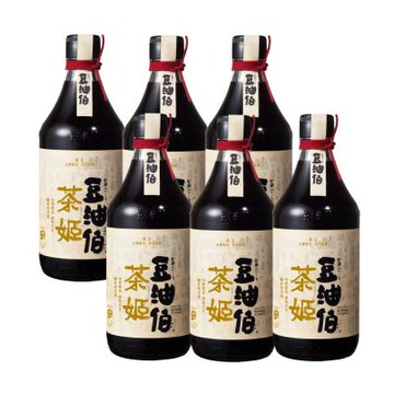 【豆油伯】茶姬釀造醬油(500mlx6入)