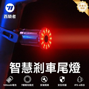 【智能剎車感應】自行車尾燈 騎行裝備 山地車尾燈 公路車燈 安全警示燈 剎車高亮 雙支架安裝 夜騎必備 防水防震