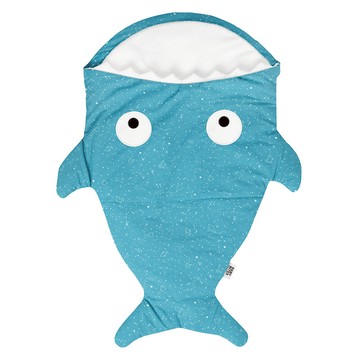 BABY BITES 鯊魚咬一口 純棉嬰幼兒多功能睡袋 西班牙設計 標準版 星空鯊魚  寶石綠