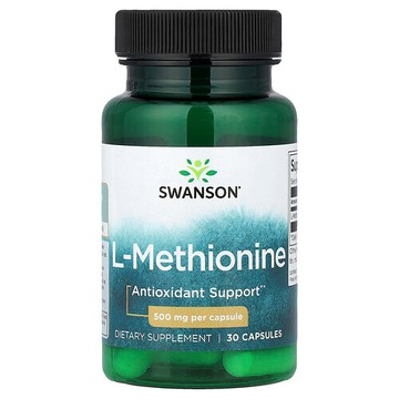 Swanson Vitamins, L-蛋氨酸，500 毫克，30 粒膠囊