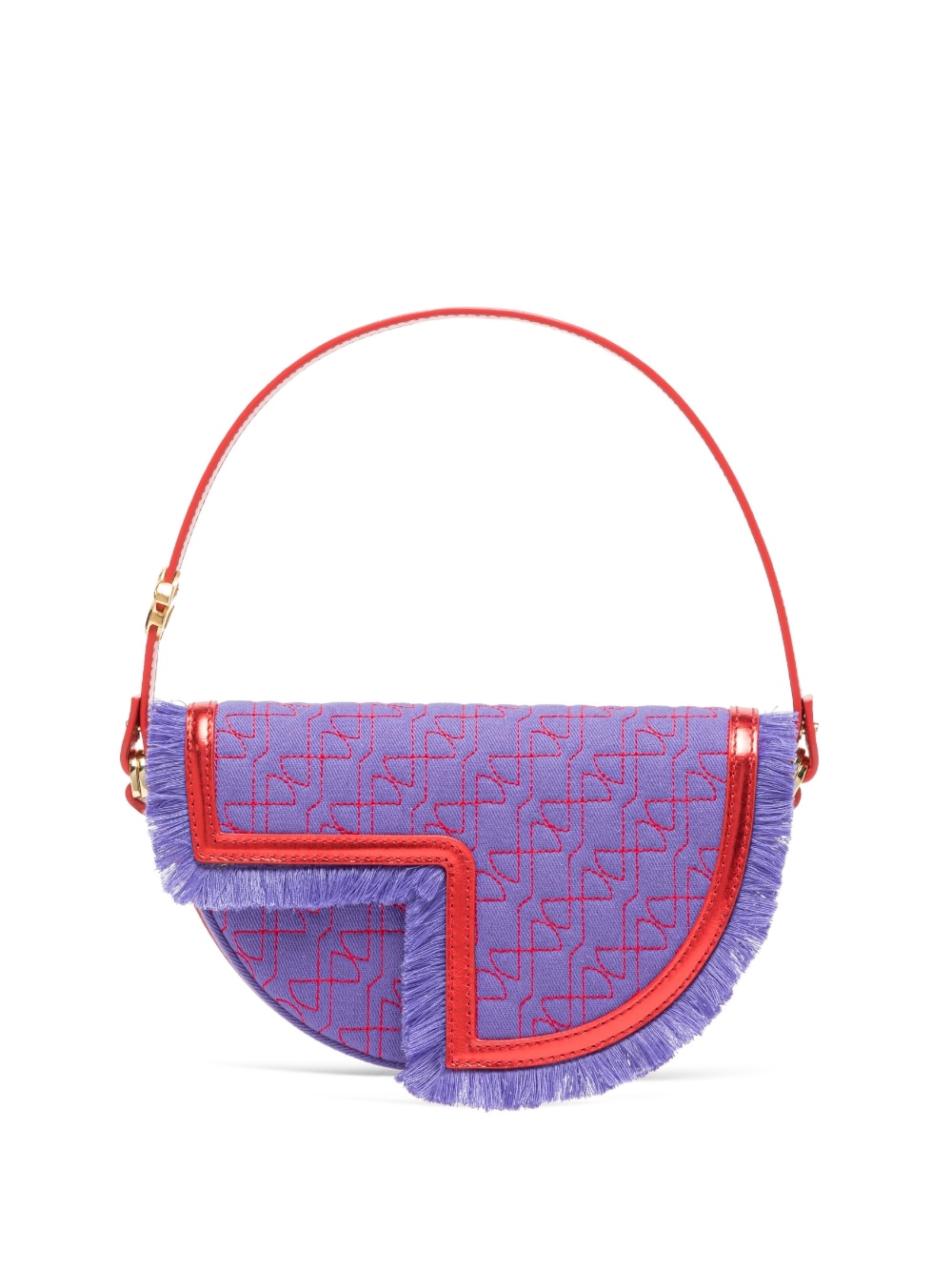 Patou - x Sita Le Petit Patou shoulder bag - women - Calf Leather/Recycled Cotton - One Size - Purple