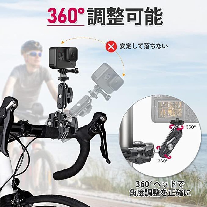 新品未使用！EXSHOW GoPro用クランプマウント