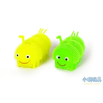 七彩發光毛毛蟲  閃光毛毛球 兒童玩具【小胡玩具(電子發票)】