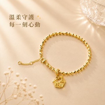 把溫柔戴在心上｜閃耀珠荷花鎖手鍊【OCTOBER 16Th】 開運 生日禮物 閨蜜禮物 情人節禮物 女友禮物 交換禮物 純銀手鍊 客製化禮物 MAY 14