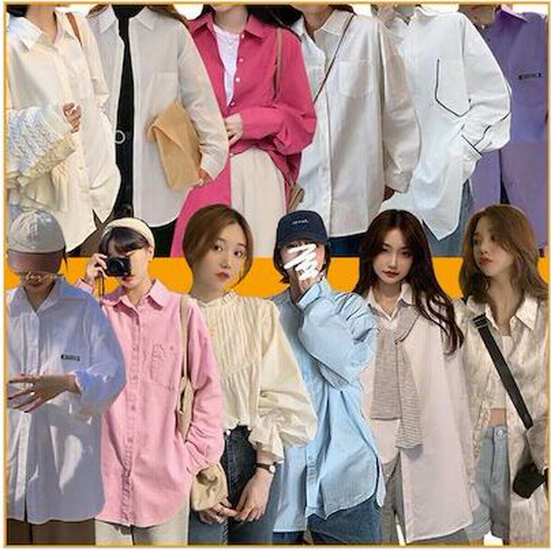 体型カバー 韓国ファッション シャツ ブラウス 通販 Lineポイント最大get Lineショッピング