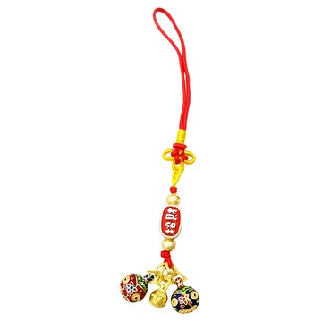 招財納福 吞金獸吊飾  景泰藍 合金 銅+電鍍  大吞金獸(1.7cm*1.1cm)  小吞金獸(1.2cm*0.6cm)  全長13.5cm  DSL-5888  1個