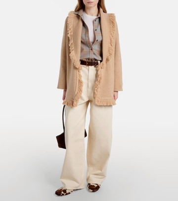 Alanui Finest fringed cashmere and cotton cardigan