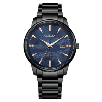 送禮首選★CITIZEN 星辰 光動能簡約手錶-銀河黑/大/BM7595-89L  附提袋【全館滿額折價★APP下單點數4倍送】線上購買享_實體門市同步服務