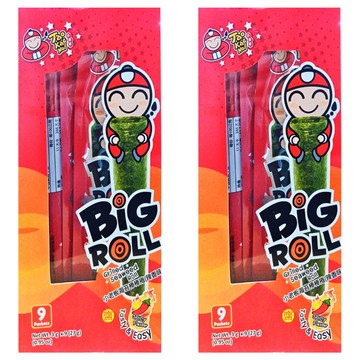 TAO KAE NOI 小老板 海苔棒棒捲 辣香味 9入  27g  2盒