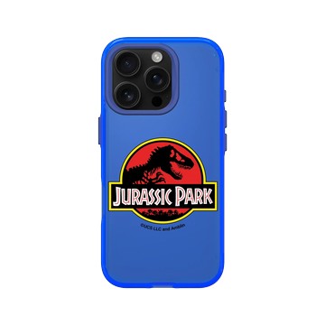 iPhone 16 Pro Clear 激光藍 - Jurassic Park/ Jurassic World - 侏羅紀公園logo