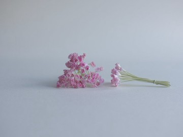 紙花，DIY 100 入 滿天星 100 入 尺寸 0.5 公分。粉紅刷色