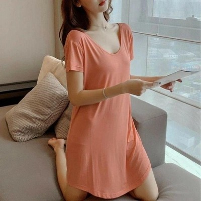 ヴィジョン ストリートウェア ルームウェア ワンピース レディース パジャマ 春 夏 半袖 Vネック ボーダー ミニ丈 薄手 ミニワンピース 部屋着 ゆったり おしゃれ 通販 Lineポイント最大get Lineショッピング