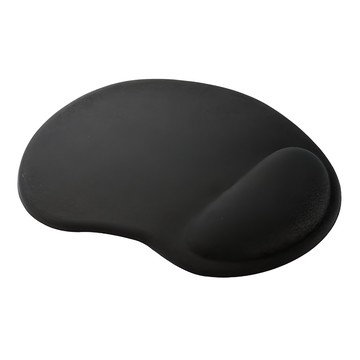 infotec 英富達 矽膠舒壓護腕滑鼠墊  超細緻布面  防滑底面  柔軟矽膠  符合人體工學  黑色  1個