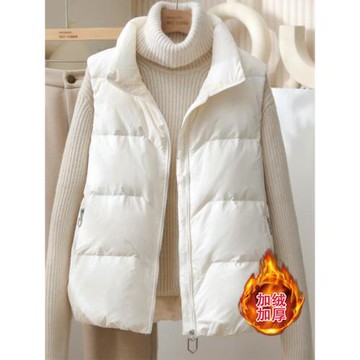 輕薄休閑加厚保暖馬甲女款2025新款秋冬季今年流行爆款羽絨棉馬夾