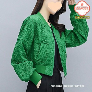 【小個子顯瘦】短款外套 棒球服 夾克 女裝 上衣 春秋新款 高腰設計 氣質百搭 修身短版 韓版潮