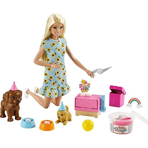 Barbie Doll (11.5ーinch Blonde) and Puppy Party Playset with Pet