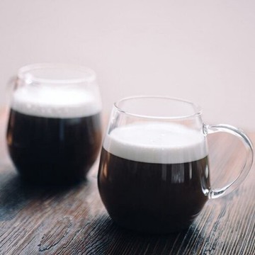 HARIO 圓弧形玻璃馬克杯2入組