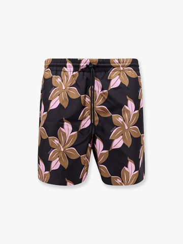 Nylon swim trunk with flower print - GUCCI - gender_Man