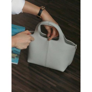 微芭莎小眾包包2025新款簡約菜籃通勤手拎包托特包真皮女包手提包