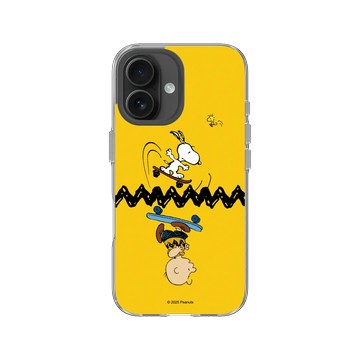 iPhone 16 Clear 透明 - 史努比 Snoopy - 一起玩滑板吧！