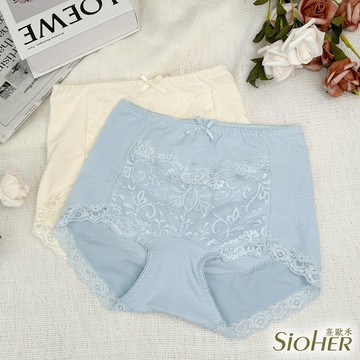 【購物車滿1200加價購】輕塑牡丹蕾絲塑身型中高腰內褲 M-2XL｜SiOHER熹歐禾
