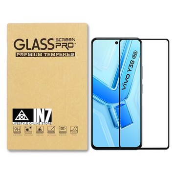 IN7 vivo Y38 5G (6.68吋) 高清 高透光2.5D滿版9H鋼化玻璃保護貼-黑色