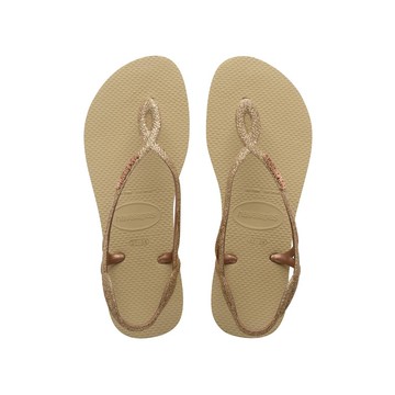 【Havaianas】 哈瓦仕 Luna Premium 女 涼鞋 沙灰-4146130-0154W