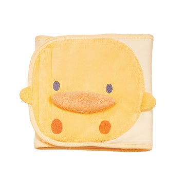 PiYOPiYO 黃色小鴨造型夏季小肚圍，棉質材質，透氣吸濕保暖  黃色