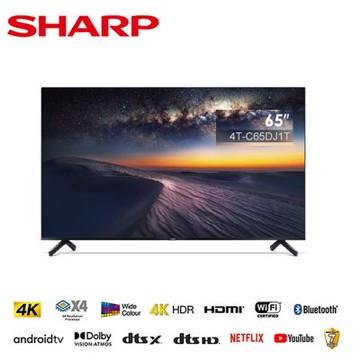 SHARP夏普 65吋4K UHD Android連網液晶顯示器 4T-C65DJ1T